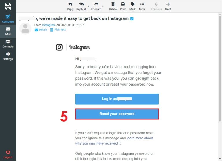 How to reset your Instagram password